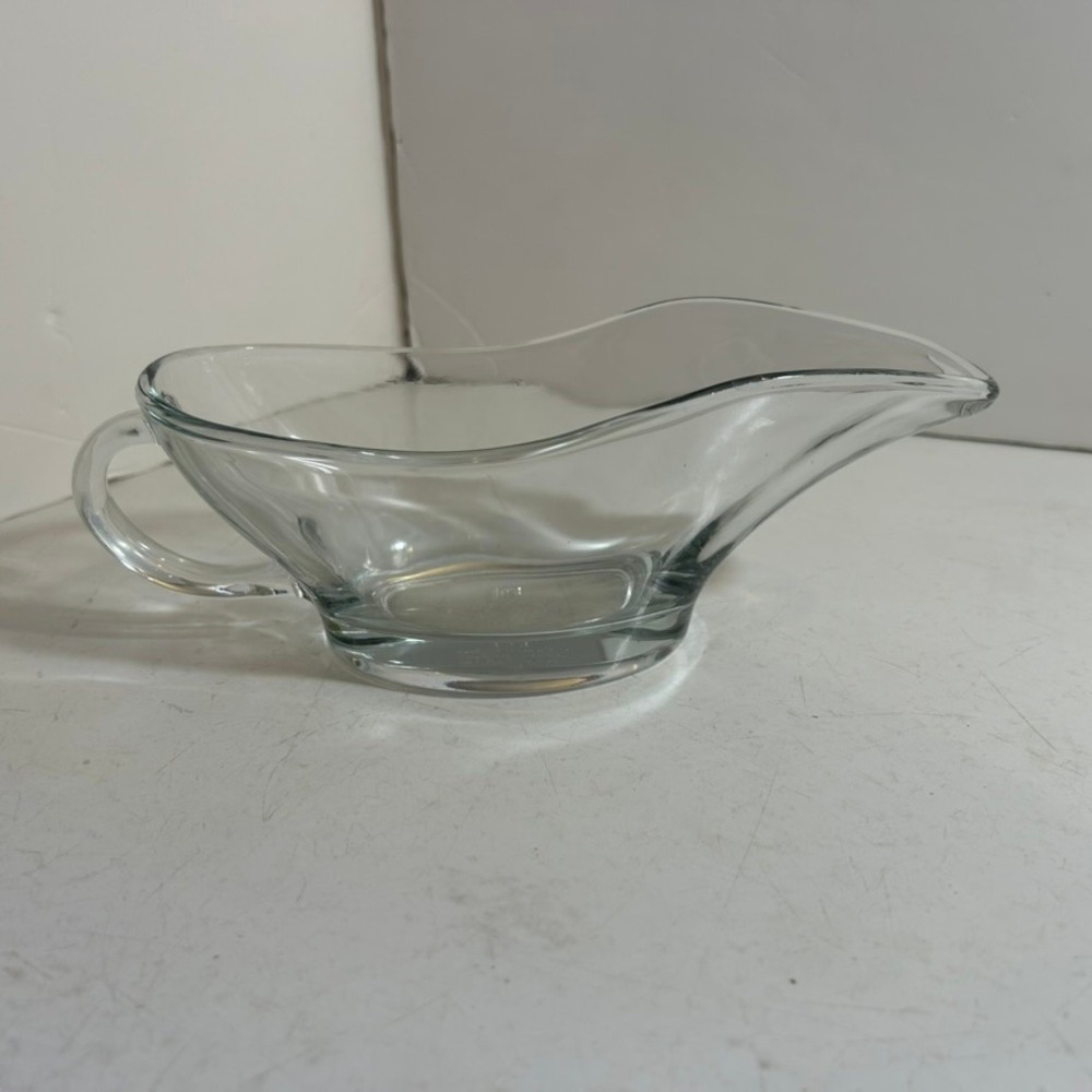 Anchor Hocking Clear Glass Gravy Boat 10oz USA‎ Made Sauce Server 1028